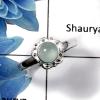 Blue Aqua Chalcedony C - RBS847 - Solid 925 Sterling Silver Natural Blue Aqua Chalcedony  Cab Gemstone  Ring 925 Sterling Silver